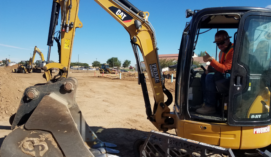 Prime Employee Underground Department on Excavator